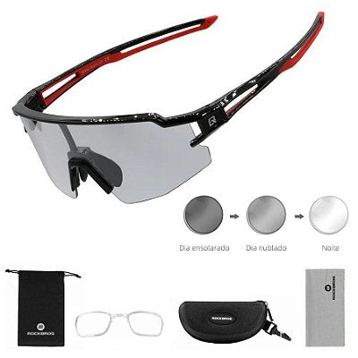 Óculos de Grau Esportivo Masculino - Proteção Uv Clip Grau