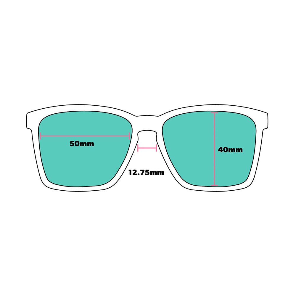 Óculos de Sol Esportivo Branco - Lente Azul Espelhada Polarizada