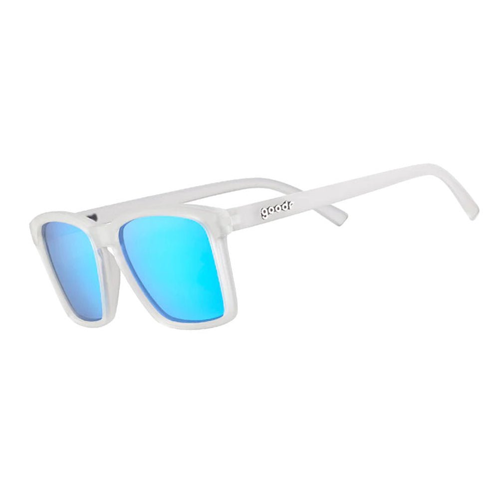 Óculos de Sol Esportivo Branco - Lente Azul Espelhada Polarizada