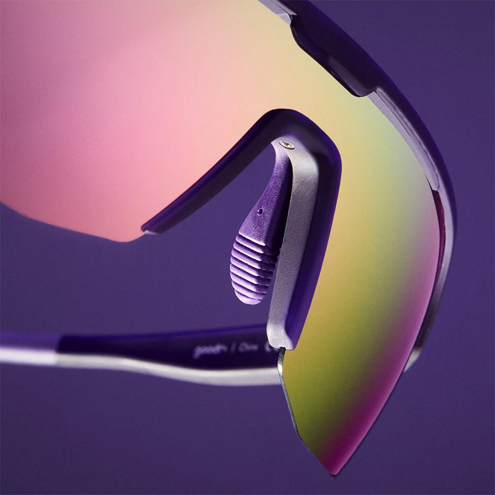 Óculos de Sol para Corrida Espelhado Roxo - Lente Única Polarizado