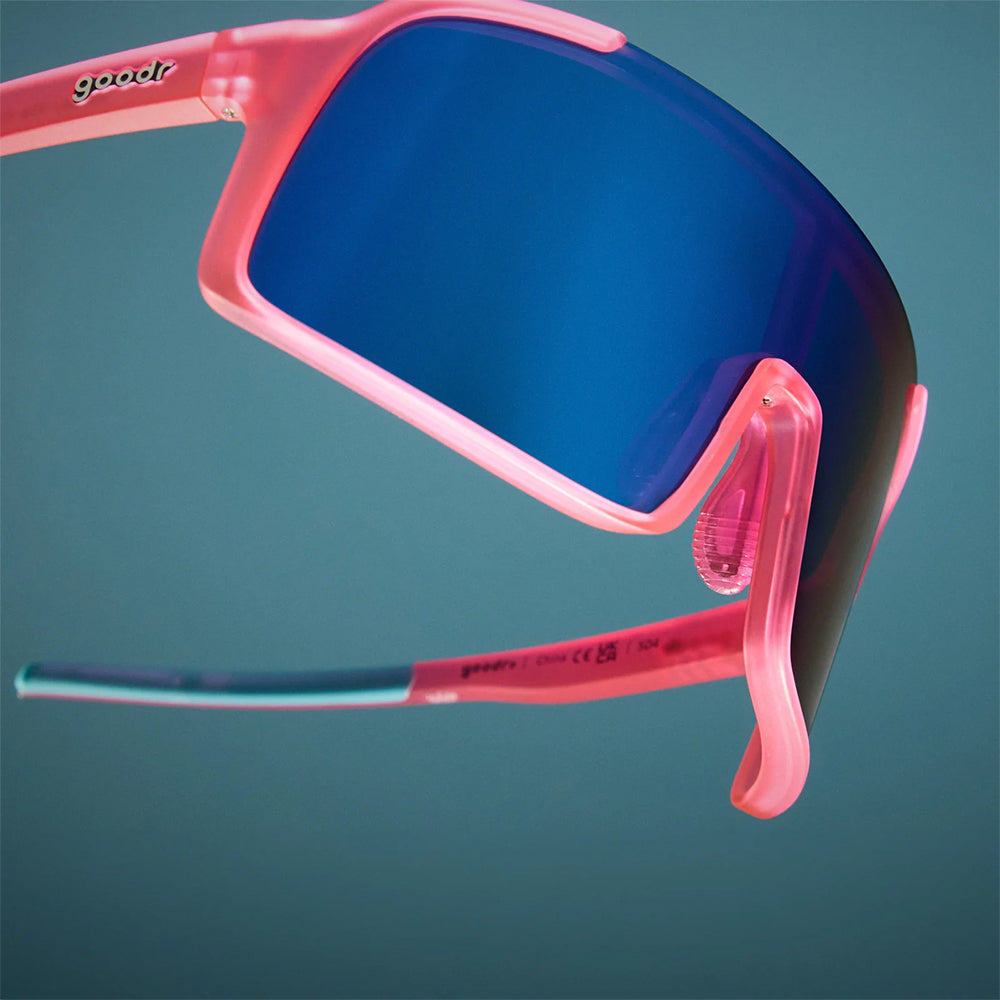 Óculos para Corrida de Rua Masculino Rosa Espelhado - Lente Polarizada