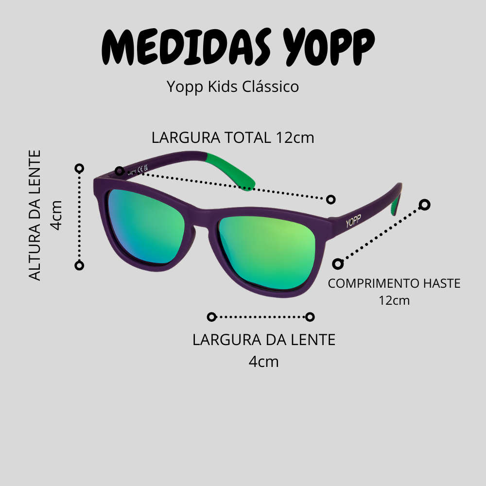 Óculos Esportivo Infantil Yopp Ninho Polarizado Uv400